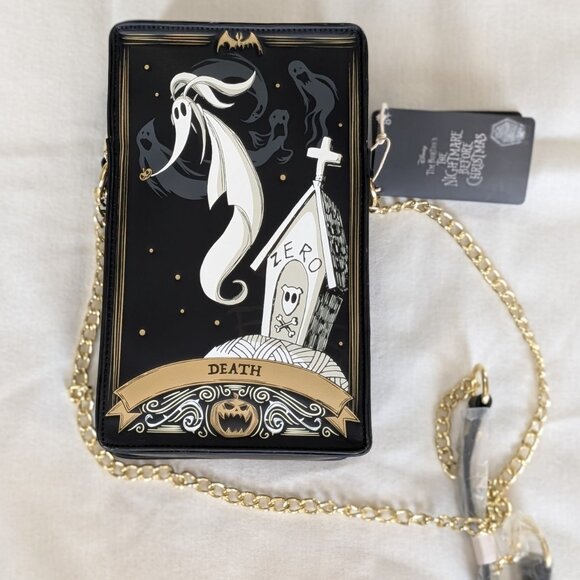 Loungefly x Disney The Nightmare Before Christmas Tarot Cards Crossbody Bag - Picture 4 of 11